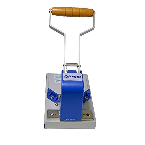 Sysform PrintFinish Desktop Corner Rounding Machine with one 1/4"" Die (die Blade Punch Cutter), Easier way to Cut Multiple Sheets, Blue / Gray