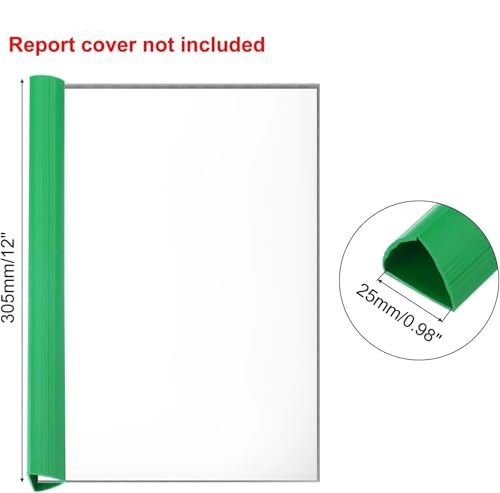40 Pcs A4 Binding Bars 25mm Slide Grip Capacity Report Binder Presentation