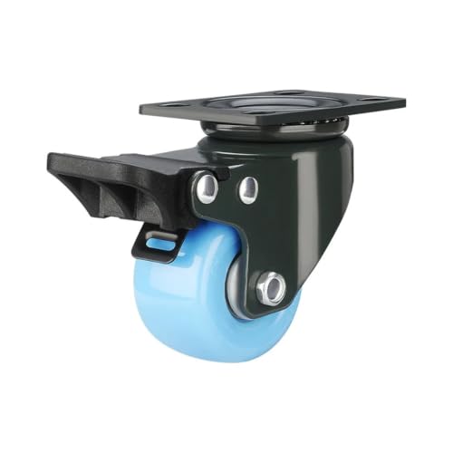 (4 Pieces Lot) 1.6/2 Inch Polyurethane Silent Casters