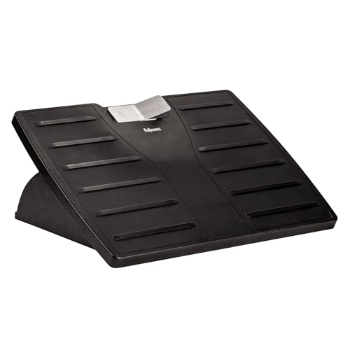 Fellowes Office Suites Metal Adjustable Foot Rest, Black