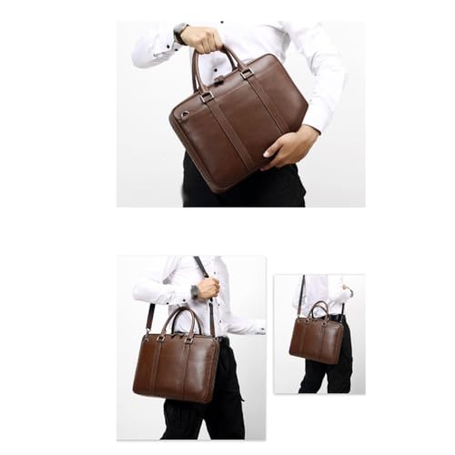 STBTOO Handbags Messenger Bags Briefcases Casual Daypacks Men's Genuine Leather Shoulder Bags Laptop Bags(1)