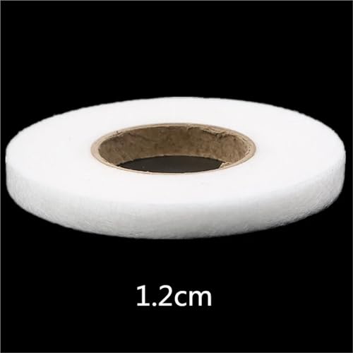 Heat Bond Iron-On Adhesive 10sets 70Yards/Set Melt Mesh Interlining Adhesive Fabric Clothes Iron On Hem Tape Web DIY Sewing Accessories(1.2cm White)