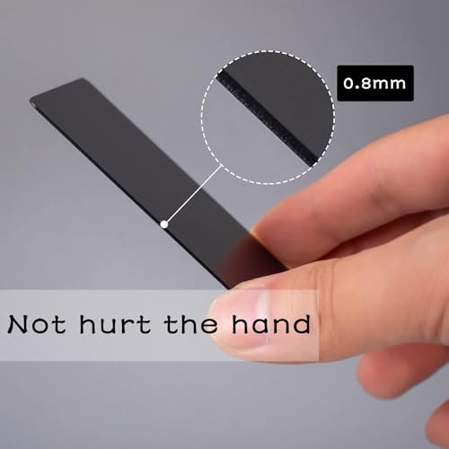 Thick Black Aluminum Metal Business Cards Anodized Aluminum 86 X 54 X 0.8mm 70 pcs
