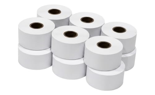 Sticker Awesome Removable Linerless Direct Thermal Label Roll, 40mm x 60m, 1-Inch Core, 12 Rolls - Cup and Drink Labels for Coffee Shops, Cafes and Boba Tea Bars