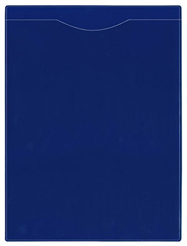 StoreSMART - Plastic File Jackets - Magnetic - Blue 200-Pack - Open Short Side - FJ85SML-PQB-200