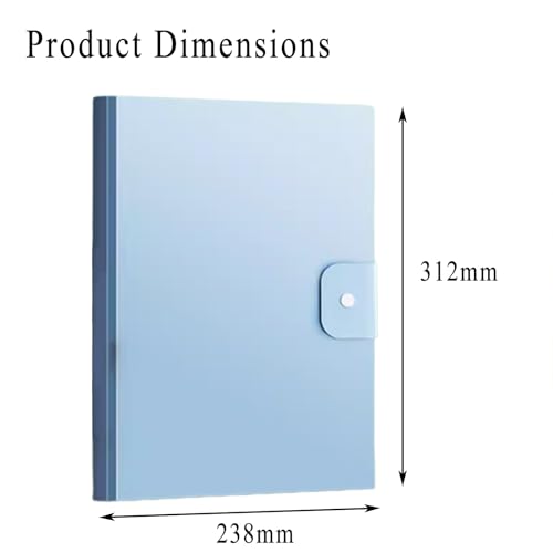2 Pcs A3 Display Folder 30 Pocket,Presentation Project File Folder for Document Classification/Pink(Pink)