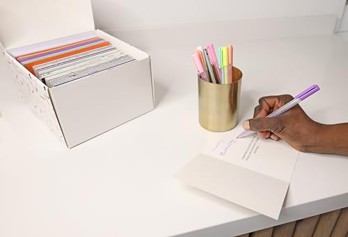Dessie 120 Unique Happy Birthday Card Assortment 4x6 - Bulk Birthday Cards with Envelopes, Message Inside, Box & Gold Seals – Assorted Birthday Cards Multipack for Employees Men Women