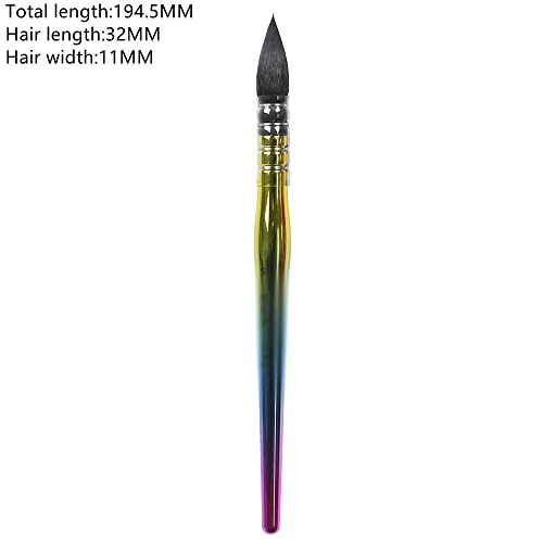 JSEIAJB 1 Set of Watercolor Brushes with Wooden Handles