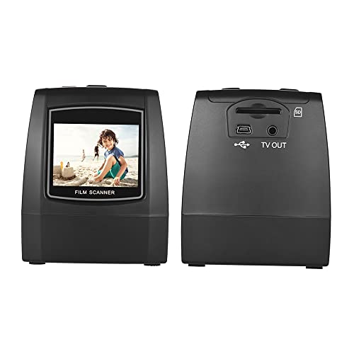 Hiedmeil Film Photo Scanner,High-Resolution 14MP/22MP Film Scanner Convert 35mm 135mm 126mm 110mm 8mm Color Monochrome Slide Film Negative into Digital Picture with 2.4" LCD