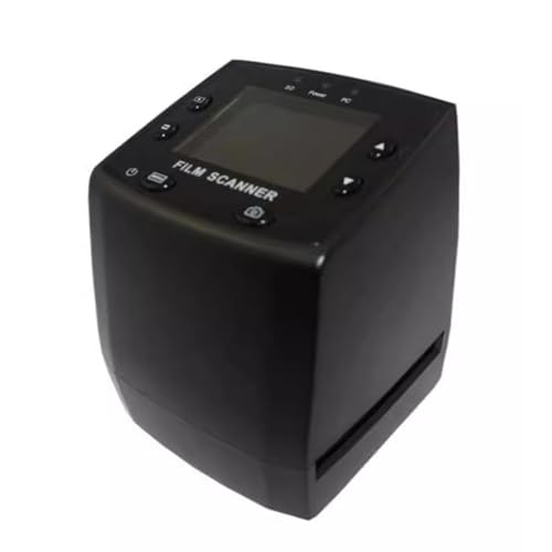 Digital Film & Slide Scanner,Negative Viewer, w/2.4 LCD Color Screen, Slide Mounts Feeder, Converts 35mm, 126, 110, 8mm Film Slides to JPEG Images