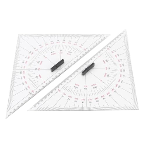 Acrylic 300mm Chart Drawing Triangle Ruler Hand-Drawn Triangle Board Nautical Navigation Triangle Drafting Marine Accessories