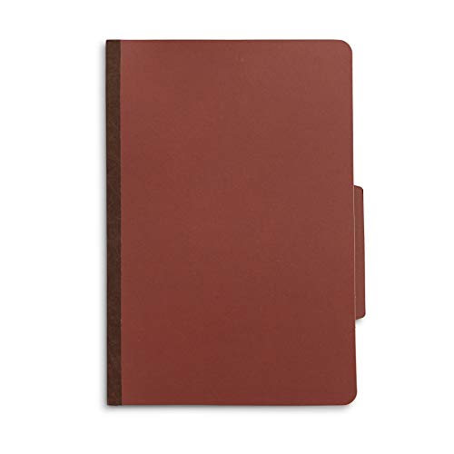 Blue Summit Supplies 30 Brick Red Classification Folders, 2 Divider, Legal