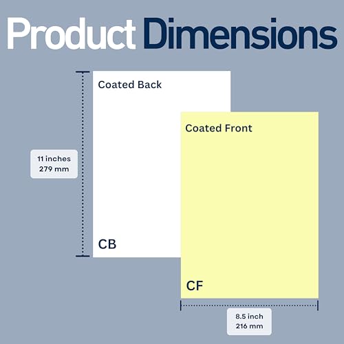 Buck 2 Part Reverse Digital Carbonless Copy Paper, 8.5" x 11" Collated Paper, 5 Ream, 2500 Sheets, 92 Bright, CF Canary/CB White - Ideal for Laser & Digital Printers & Perfect for Quality Duplicates