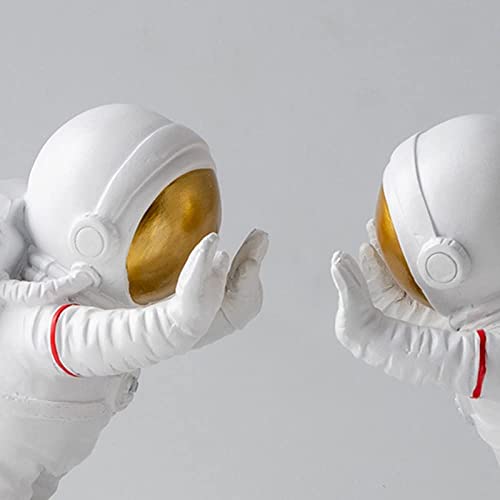 LIOONS Bookends Modern Astronaut Decor Bookend Heavy Duty Resin Book Stoppers 13 * 10 * 19cm Hold Books for Library Office Book Ends