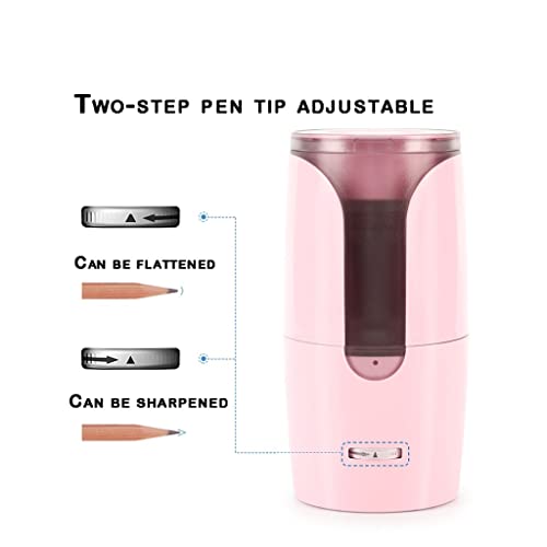 TOMYEUS Creative Pencil Sharpener Pencil Sharpener, Portable Pencil Sharpeners, Rechargeable Automatic Pencil Sharpener Suitable for Home Office School Office School Supplies