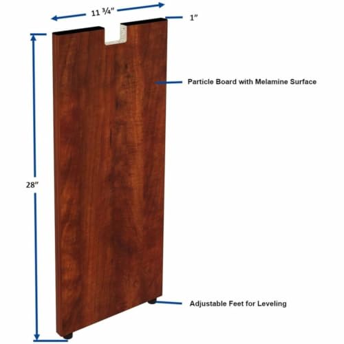 Lorell Leg Credenza, 12 by 28-1/2-Inch, Cherry