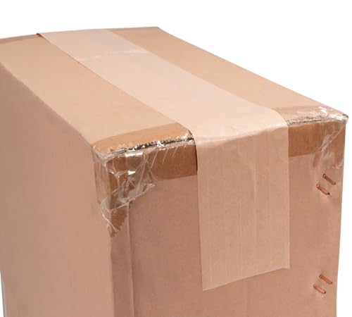 Mytee Products 16 Rolls 2.75"x450' Water Activated Tape - Reinforced Gummed Tape for Package - Strong Adhesive & Holding Power Kraft Paper Tape - Brown Packing Tape for Sealing Box (7200 feet Total)