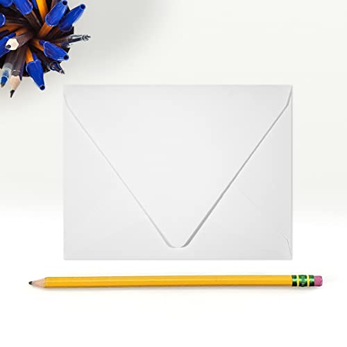 A2 Contour Flap Envelopes (4 3/8 x 5 3/4) - White - 100% Recycled (500 Qty.)