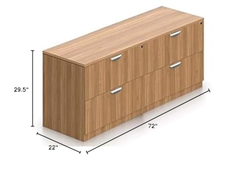 SL7122TOP-SL3622LF Lateral File Credenza, 72" w x 22" d x 29 1/2" h - American Espresso