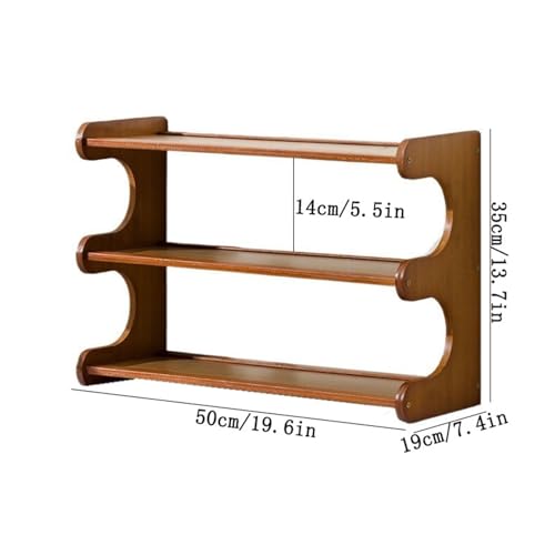 Office Bookshelf Home Multi-Story Open Bookshelf Bamboo Storage Rack for Living Room Office