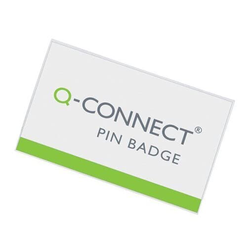 Q-Connect KF01564 Pin Badge 54x90mm (Pack of 50)