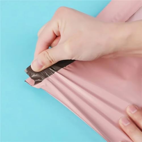 YINUK 50pcs Mailing Bag Plastic Express Pink Bag for Express Packing Bag Thickened Garment Waterproof Mailing Bag Envelope Bag(45x60cm)