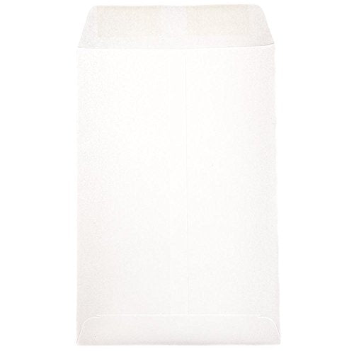 JAM PAPER 6 x 9 Open End Catalog Commercial Envelopes - White - Bulk 1000/Carton