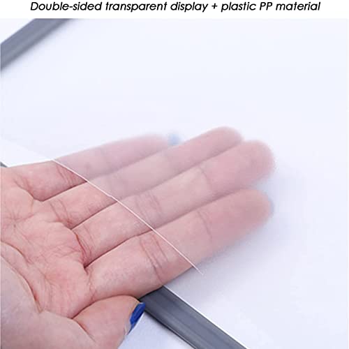 EliteBloom Wall Mounted File Holder - Desk Reference Organizer Catalog Display Rack 10 Pages Double-Sided Display Blac,
