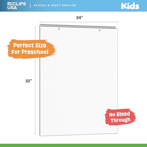Chart Paper Anchor Chart Paper for Teachers Chart Tablet Large Chart Paper 24x32 Unruled 25 Sheets Per Pad (3 Pack)