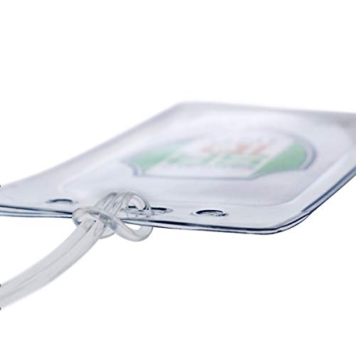 Bulk 100 Pack - Locking TOP - Clear Plastic Luggage Identification Tags with Loops Included - Business Card or Photo Insert Bag Tags - Great for Travel and Student ID’s by Specialist ID