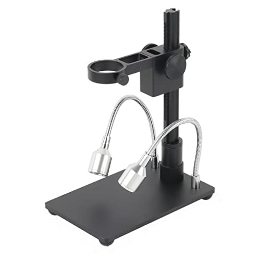 Microscope Accessories Kit 26MP 1080P 7 Inch LCD HDMI Video Digital Microscope Camera 150X Zoom C Mount Lens LED Light Microscope Slides(Stand)