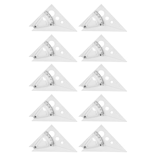 Westcott Adjustable Triangle Scale Set, Easy to Read Markings, for Crafting, Classroom, Back to School, School Supplies, 8-Inch, 10-Pack