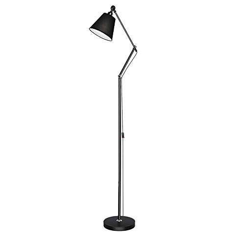 vsGotber Floor Lamp Desk Light Adjustable Head Lamp 360° Swing Arm Large Desk Lamp with Heavy Base for Office, Bedroom Living Room Family Room Study Room Black