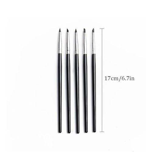 TXGJWRA Clay Tools 8-Piece Set Silicone Indentation Texture Rubber Pen Modeling DIY Clay Hand Tools (D 8 Pcs)
