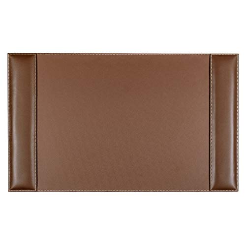 Dacasso Leather Desk Calendar pad, Rustic Brown, 34x20 (P3250)