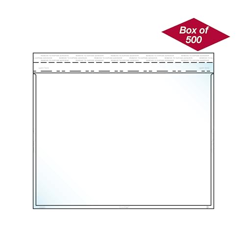 EnvyPak 9 x 12 Clear Booklet Envelopes, 4.5 Mil Heavy Duty Polypropylene, Peel & Reseal Adhesive, USPS Approved Materials, Crystal Clear Catalog Mailer, Fits 8.5 x 11 Inserts, Made in USA