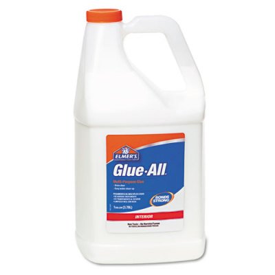 Elmer's Glue-All White Glue, 1 Gallon, Repositionable Liquid (E395)