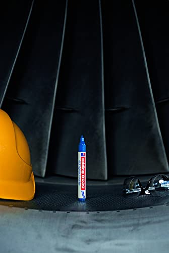 edding 8030 NLS hightechmarker - blauw - 10 stiften - ronde punt 1,5-3 mm - roestvaste marker voor corrosiearm markeren - voor staal, metaal, ijzer, aluminium