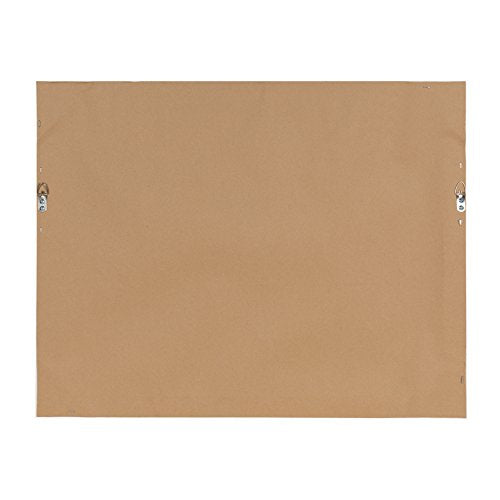DesignOvation Beatrice Framed Magnetic Chalkboard Monthly Calendar, 23x29, Rustic Brown