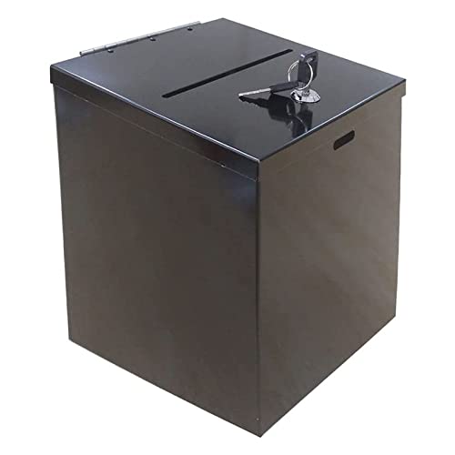 ZEELYDE Donation/Charity/Suggestion Box,Metal Suggestion Box, Charity Donation Box Wall Mounted Ballot Box, Donation Box, Safe and Reliable Suggestion Box Fundraising Box