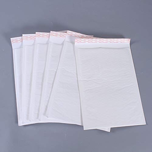 Sxzqjybb Padded envelopes,Bubble envelopes, Postage Bags,Mailing Bags 100pcs White Paper Bubble(12x18cm)