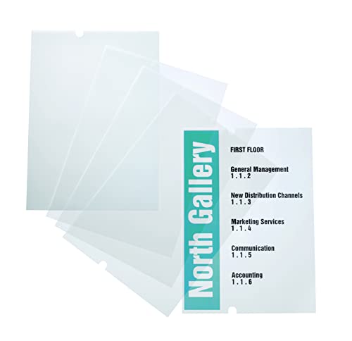 DURABLE Printable Refill Inserts for Crystal Sign [Product #481919], Clear, Pack of 10 (483719)