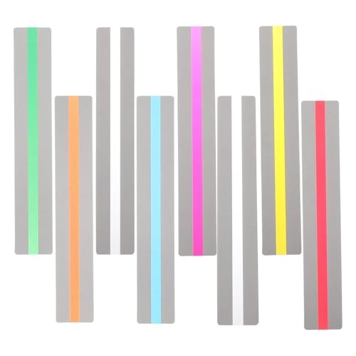 Reading Tracker 40pcs Colored Reading Bookmark Strips Highlight Tracking Rulers Guided Bookmarks for Dyslexia Aid Page Marker Household School