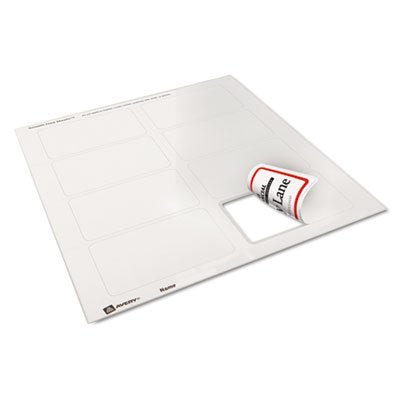 Avery Flexible Printable Name Tags, 2-1/3" x 3-3/8", White with Red Border, 400 Removable Name Badges (05095)