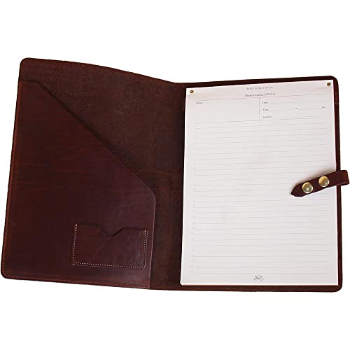 Col. Littleton Full-Grain, American Steerhide Leather Portfolio No.18, Padfolio Folder | Handcrafted in Lynnville, TN USA with imported hardware