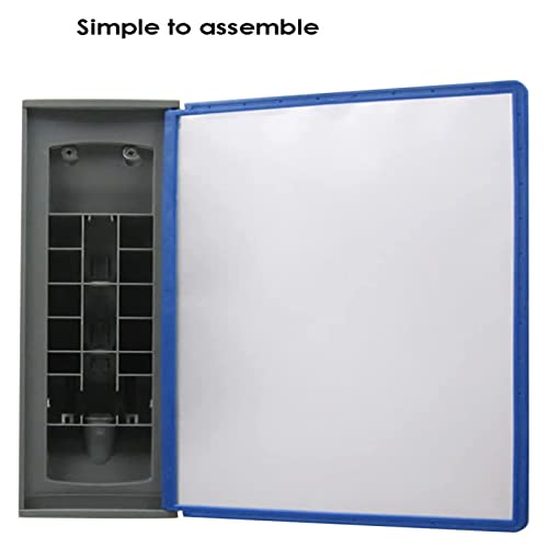 Flip File Organizer For Desk, File Organizer For Desk - Wall Mount Reference Organizer, 10 Panels, A4 Folder Wall-Mounted File Holder, For Workshop, Exhibition Hall, Storing And Displaying A4 Document