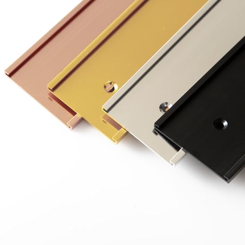 2" x 10" Aluminum Office Desk Nameplate Sign Holder (Gold) 10 Pack