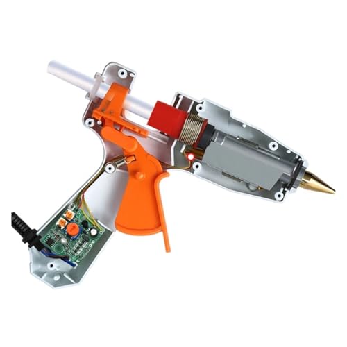 LIBODD Hot Glue Gun Hot Melt Glue Gun 7mm Glue Stick Industrial Mini Guns Thermo Gluegun Heat Temperature Tool for DIY Arts, Crafts and Quick Repairs(White-04 100W)