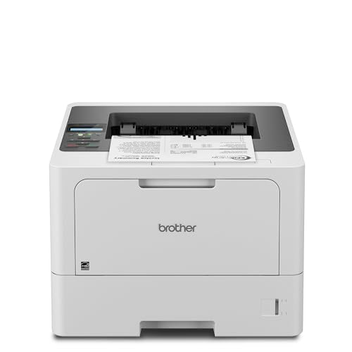 Brother HL-L5210DN Business Monochrome Laser Printer with Duplex Printing, Versatile Paper Handling, Mobile Printing, and Gigabit Ethernet Networking, Works with Alexa