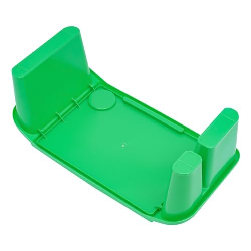 Ritabiity 12 pcs Lap Desk Tray, Portable Plastic Lap Bed Table, Breakfast Laptop Trays with Side Pockets and Slots Stackable for Writing Eating Game, Green